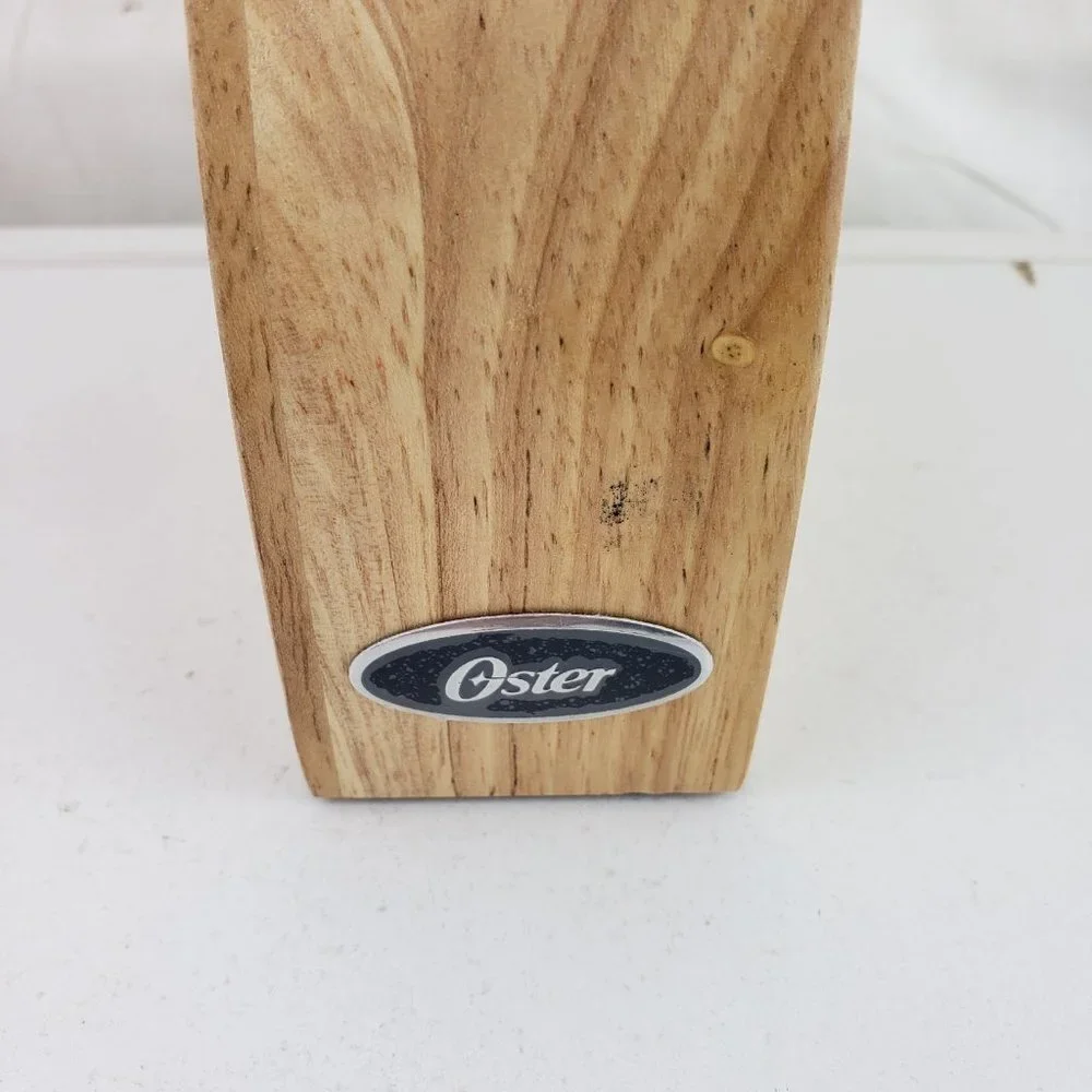 Oster Wooden Knife Block and Four Knives